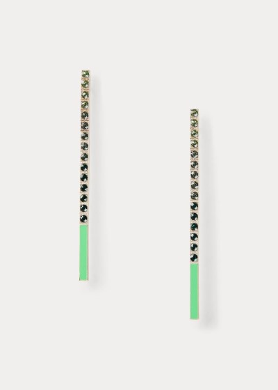 Women's Ralph Lauren Crystal Bar Earrings | 137825MLO